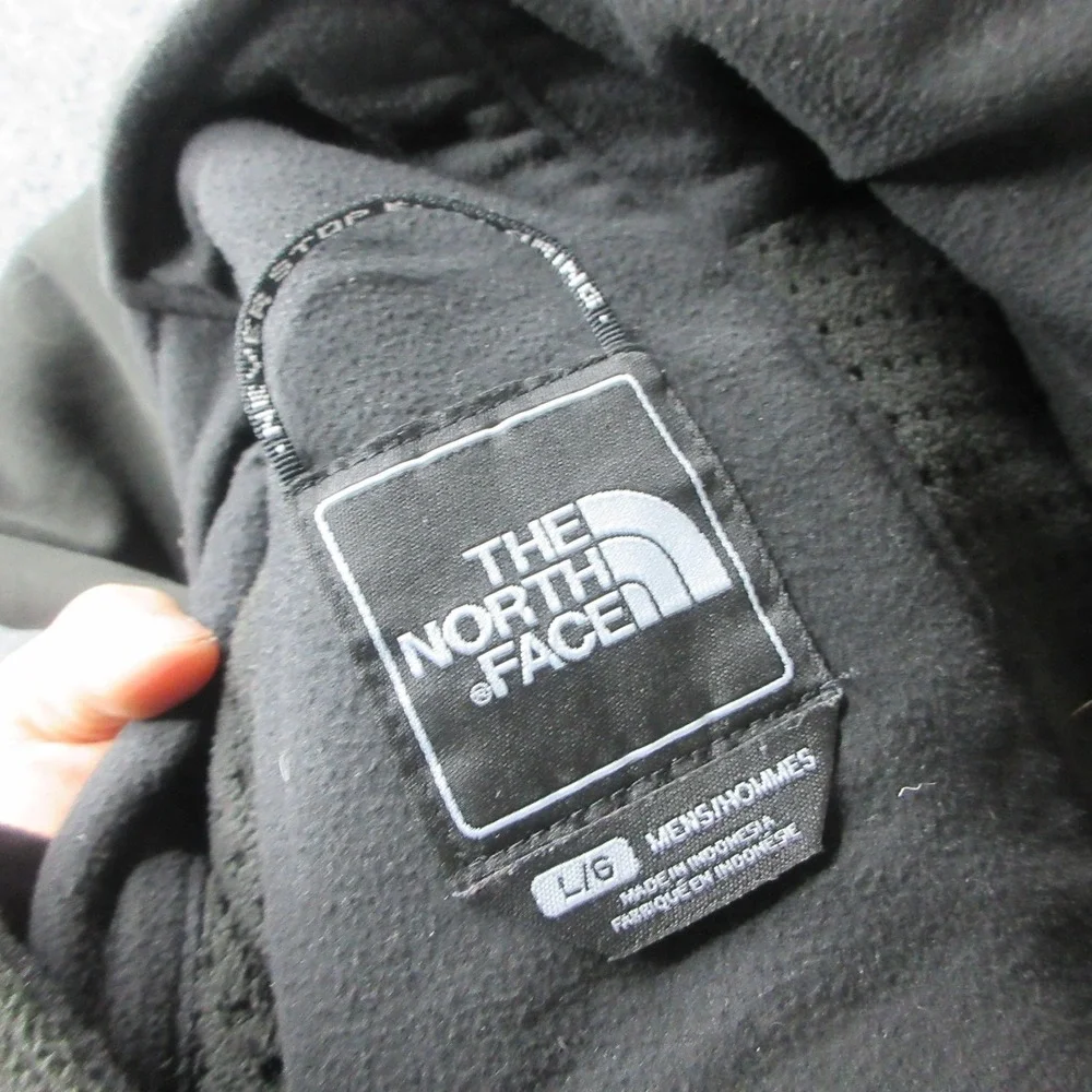 The North Face Jacket Mens L Black WindWall Fleece Full Zip Outdoor Hiking